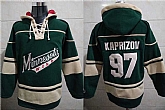 Minnesota Wild 97 Kirill Kaprizov Green All Stitched Pullover Hoodie,baseball caps,new era cap wholesale,wholesale hats